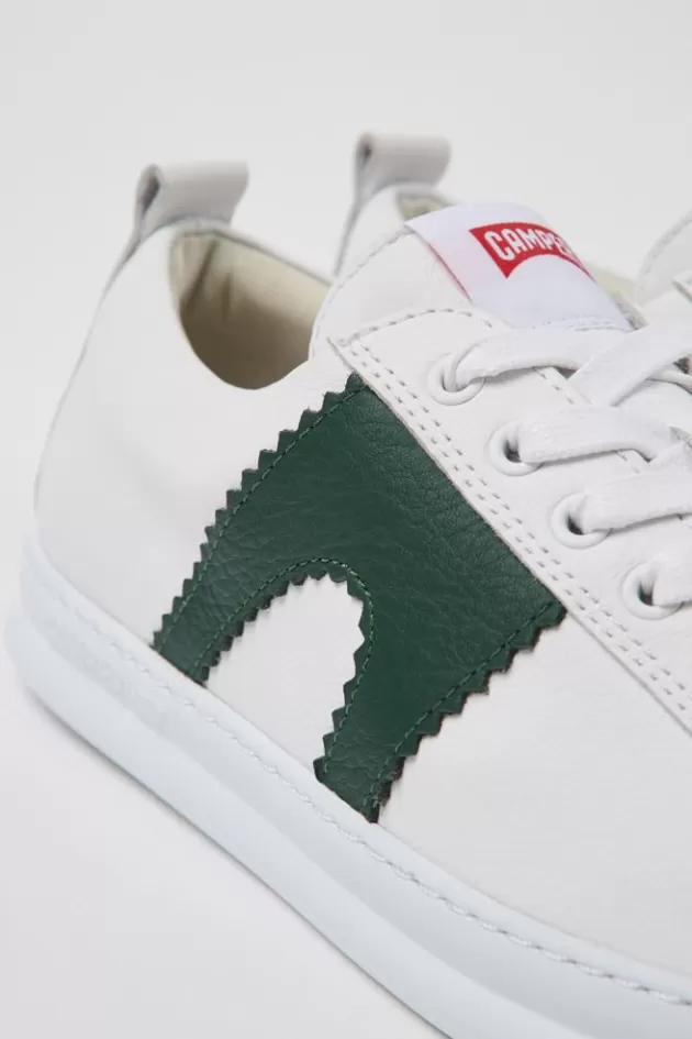 New Camper Witte Leren Herensneakers