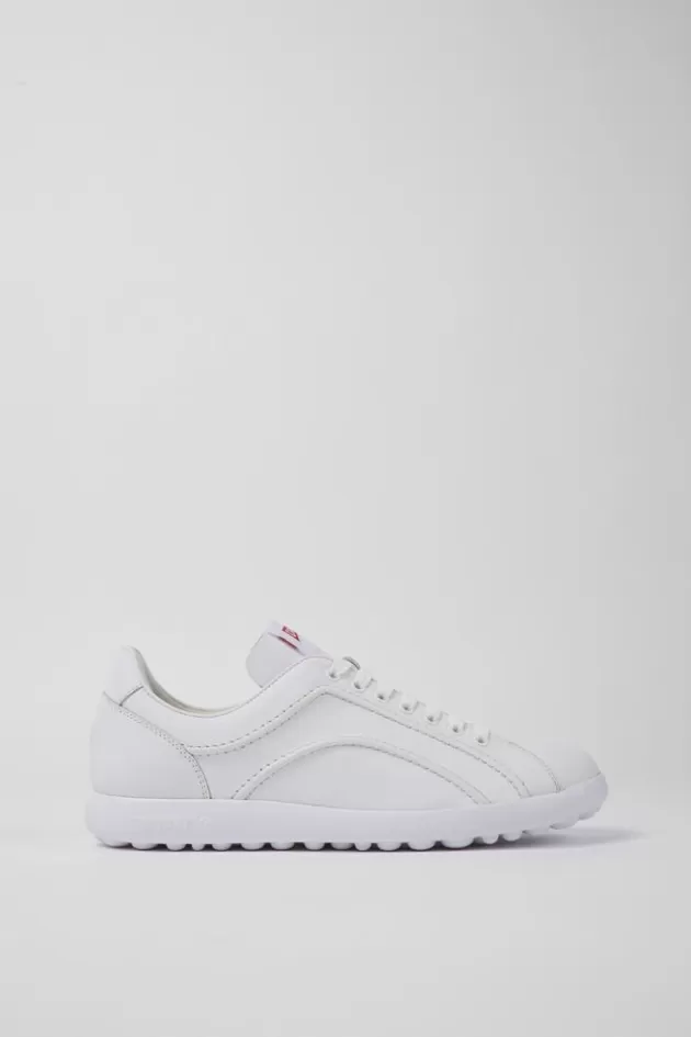 New Camper Witte Leren Herensneakers