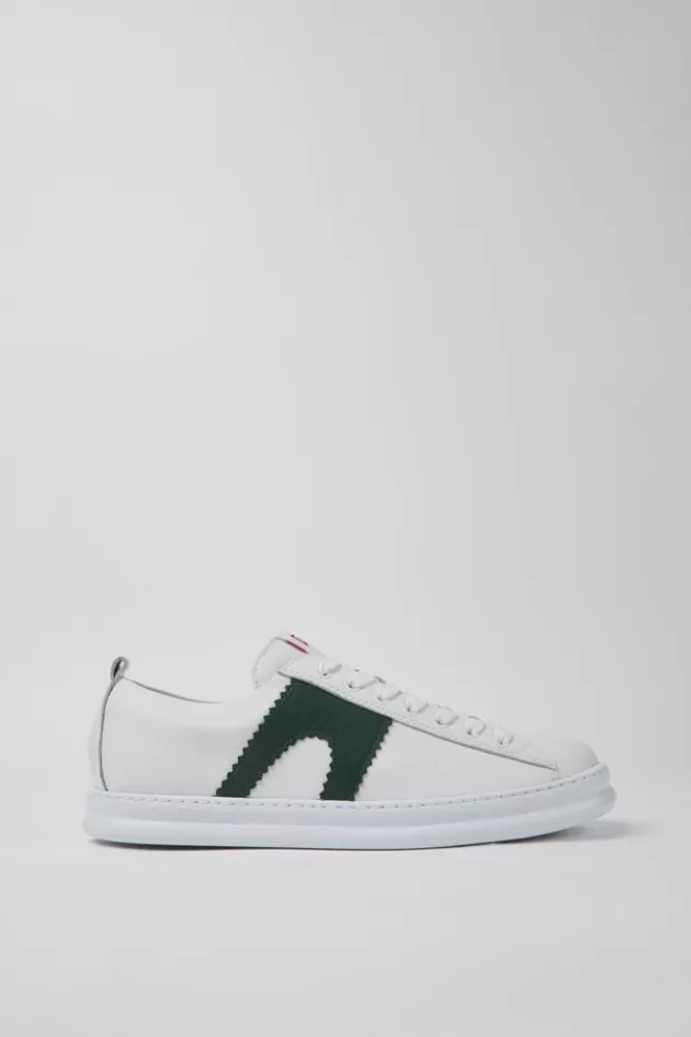 New Camper Witte Leren Herensneakers