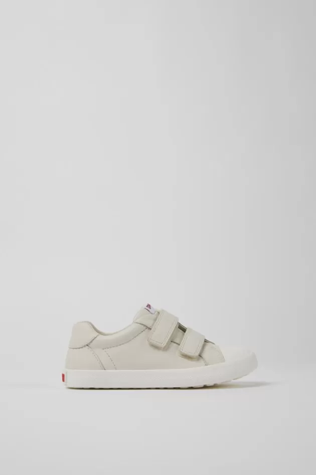 Store Camper Witte Leren Kinderschoenen