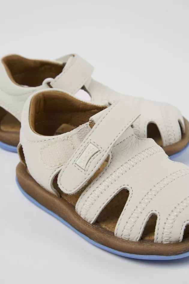 Clearance Camper Witte Leren Sandaal
