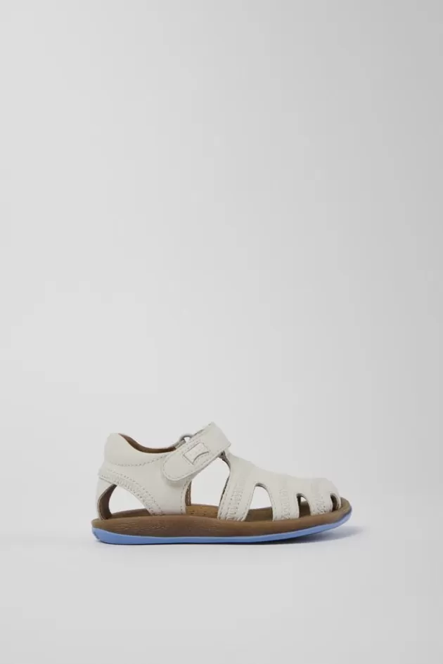 Clearance Camper Witte Leren Sandaal