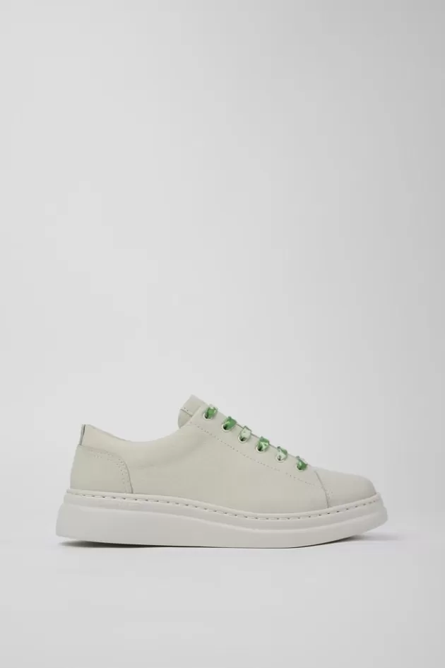 Online Camper Witte Leren Sneaker Voor Dames