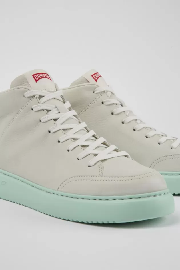 Clearance Camper Witte Leren Sneakerbootie Voor Dames