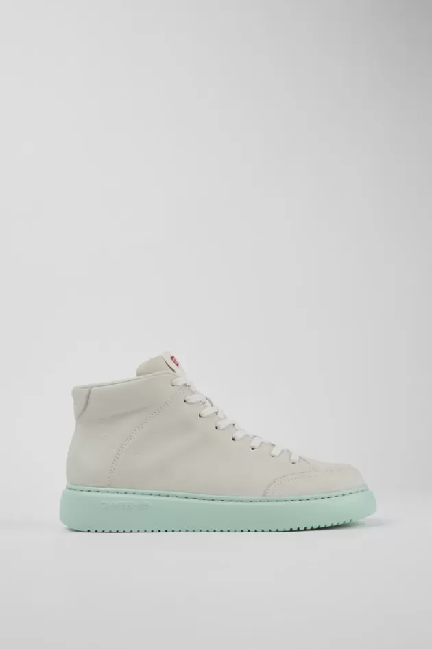 Clearance Camper Witte Leren Sneakerbootie Voor Dames