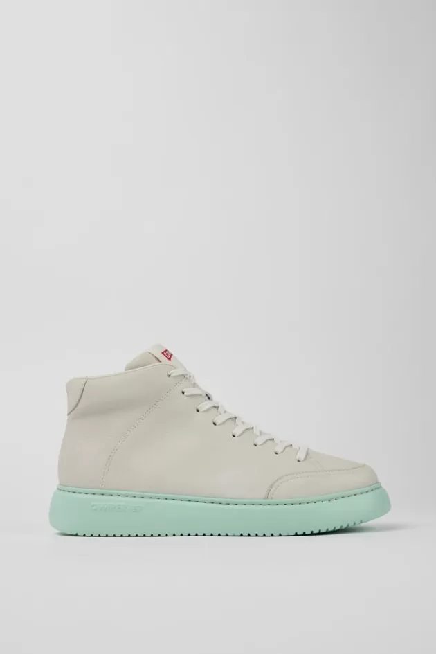 New Camper Witte Leren Sneakerbootie Voor Heren