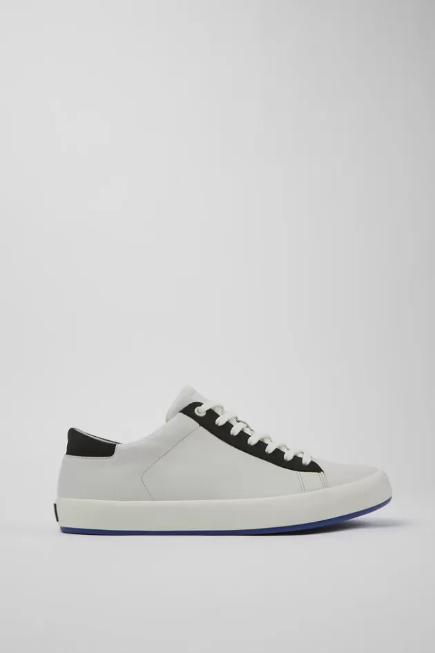 Clearance Camper Witte Sneaker Van Leer/Nubuck Voor Heren