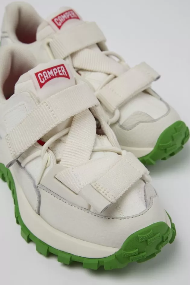 Flash Sale Camper Witte Sneaker Van Textiel/Leer