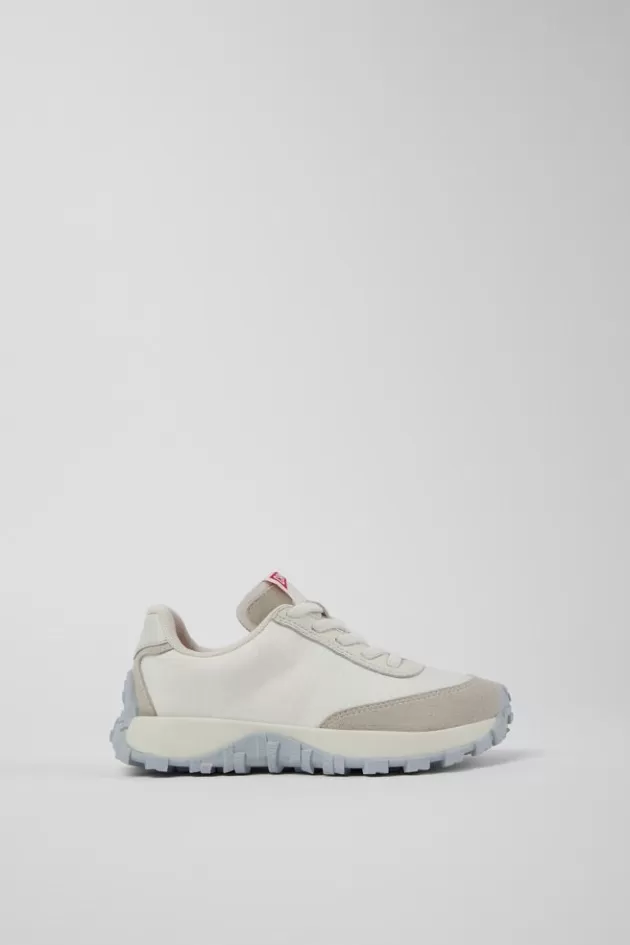 Cheap Camper Witte Sneaker Van Textiel/Nubuck