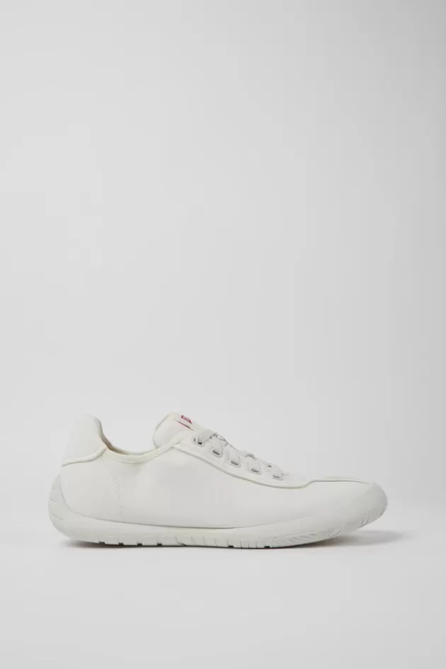 Best Sale Camper Witte Stoffen Herensneakers