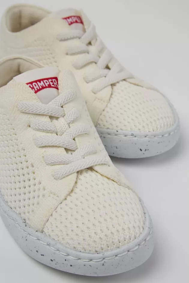 Discount Camper Witte Stoffen Kinderschoenen