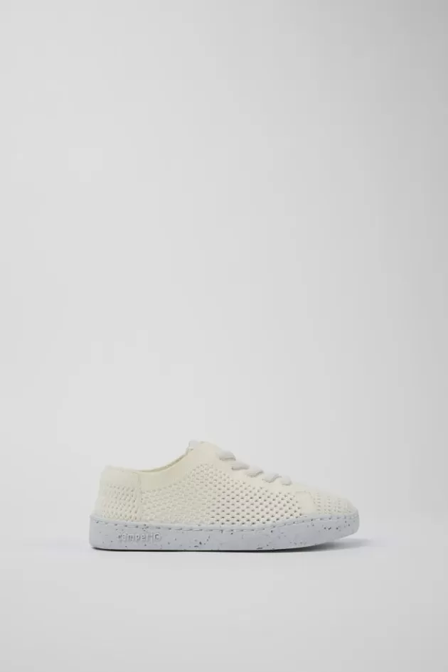 Discount Camper Witte Stoffen Kinderschoenen
