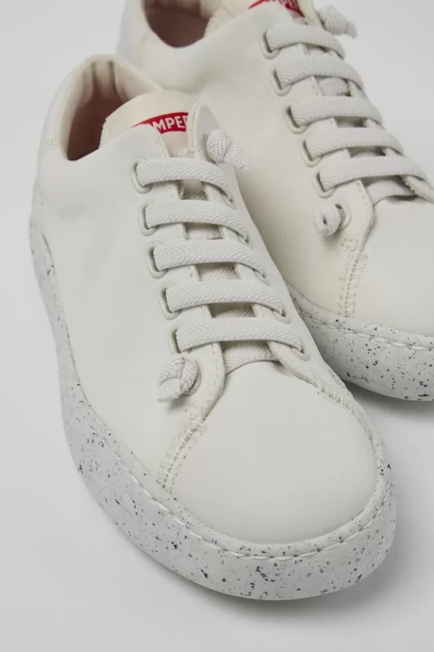 Cheap Camper Witte Textiel Sneaker Voor Dames