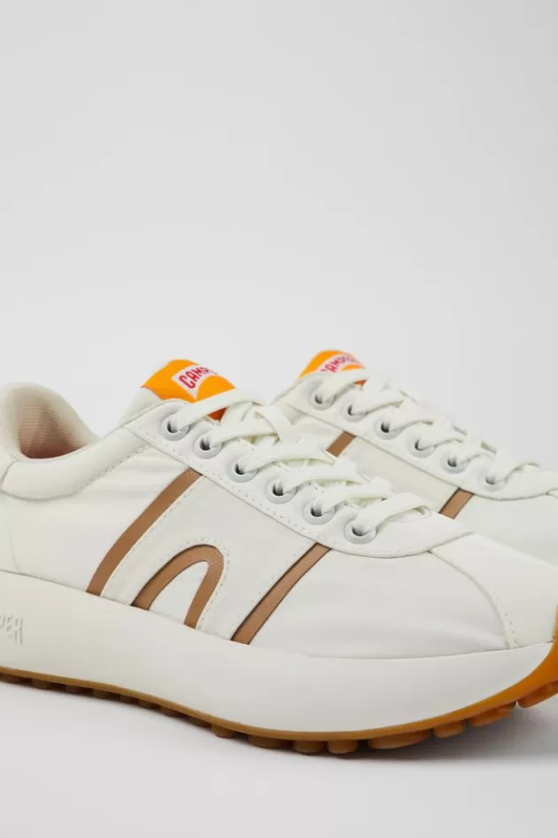Sale Camper Witte Textiel Sneaker Voor Dames