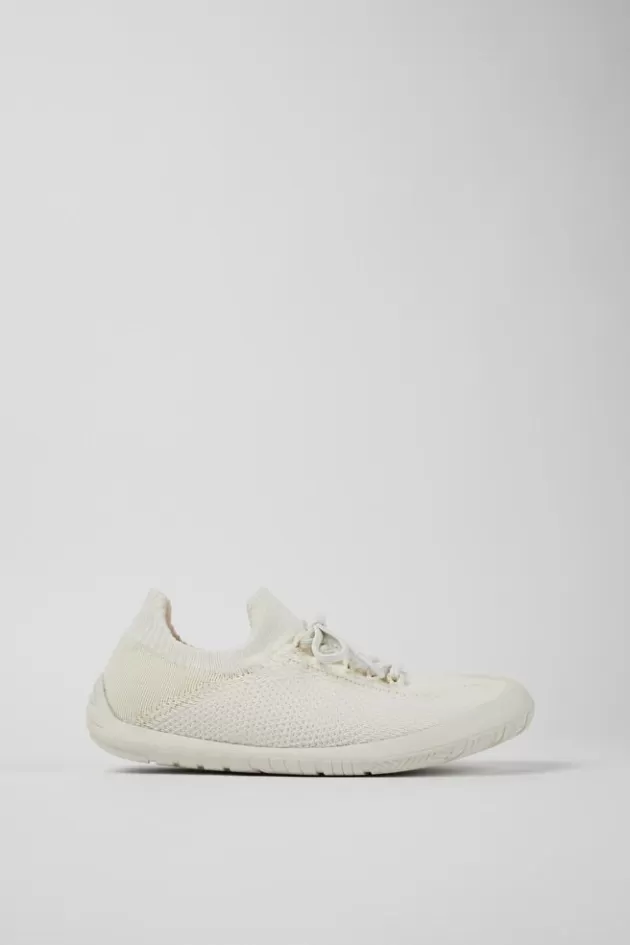 Cheap Camper Witte Textiel Sneaker Voor Dames