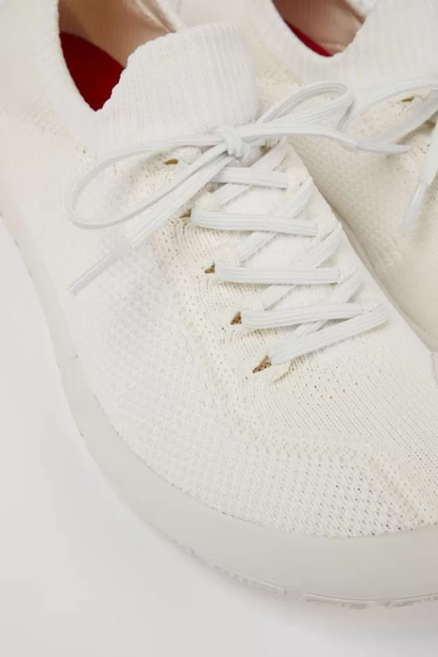 Cheap Camper Witte Textiel Sneaker Voor Heren