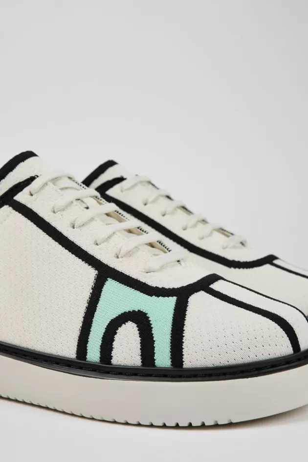 Discount Camper Witte Textiel Sneaker Voor Heren
