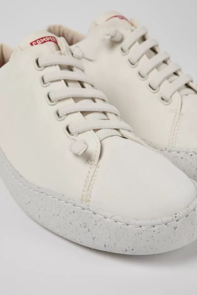 Cheap Camper Witte Textiel Sneaker Voor Heren