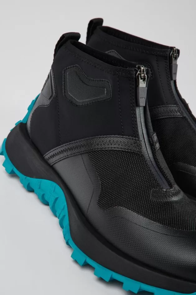 Best Sale Camper Zwarte Dames-Enkelboots Van Gerecycled Pet