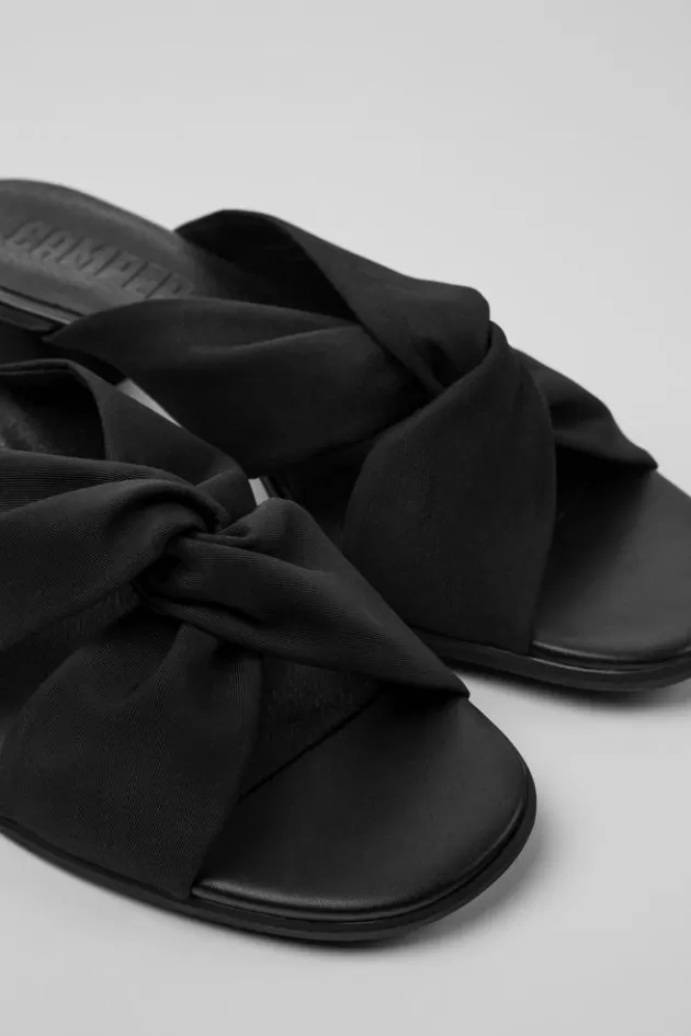 Fashion Camper Zwarte Damessandalen Van Gerecycled Pet