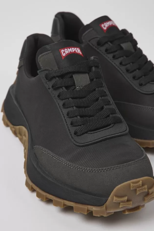 Hot Camper Zwarte Damessneaker Van Textiel/Nubuck