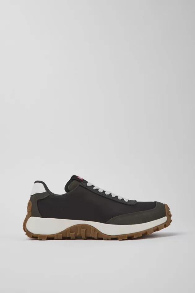Online Camper Zwarte Damessneakers Van Gerecycled Pet En Nubuck