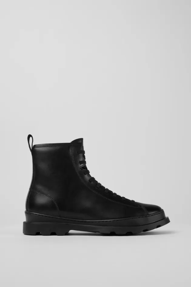 Online Camper Zwarte Halfhoge Veterboot Voor Heren