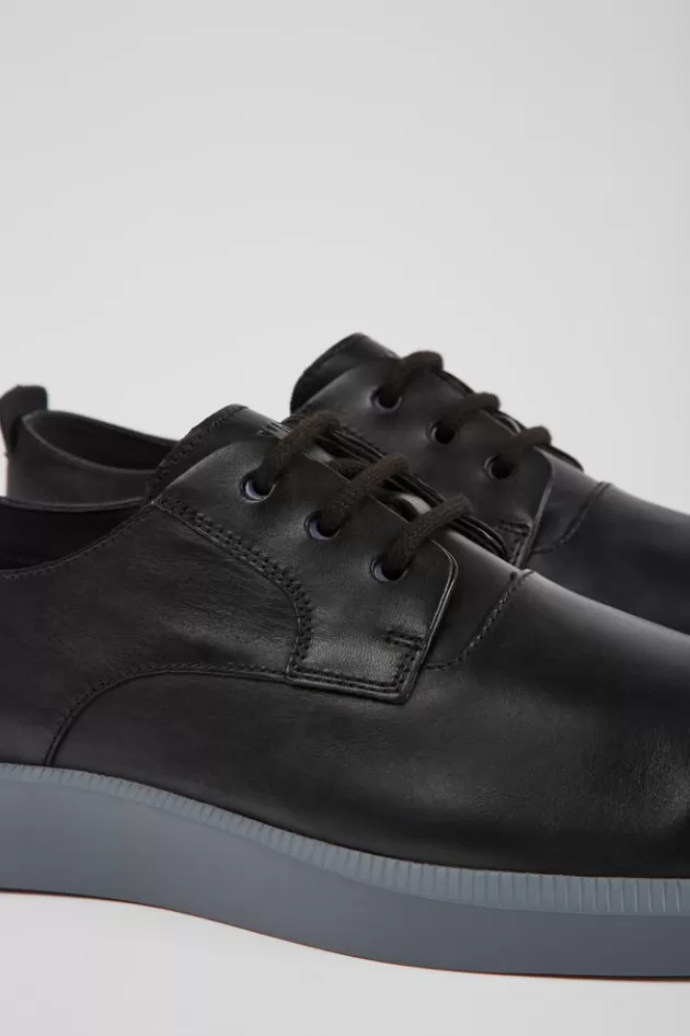 Hot Camper Zwarte Herenschoenen Met Veters