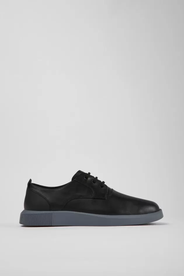 Hot Camper Zwarte Herenschoenen Met Veters