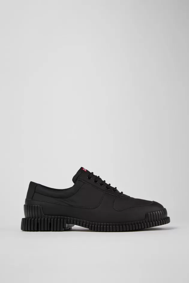 Best Sale Camper Zwarte Herenschoenen Van Leer En Gerecycled Pet