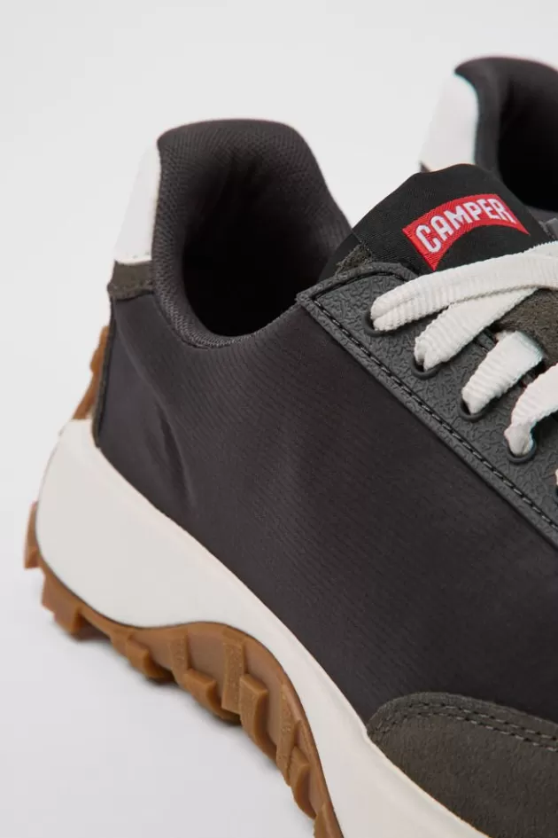 Store Camper Zwarte Herensneakers Van Gerecycled Pet En Nubuck