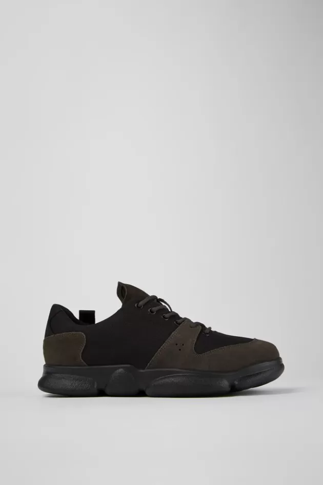 Sale Camper Zwarte Herensneakers Van Leer En Gerecycled Pet
