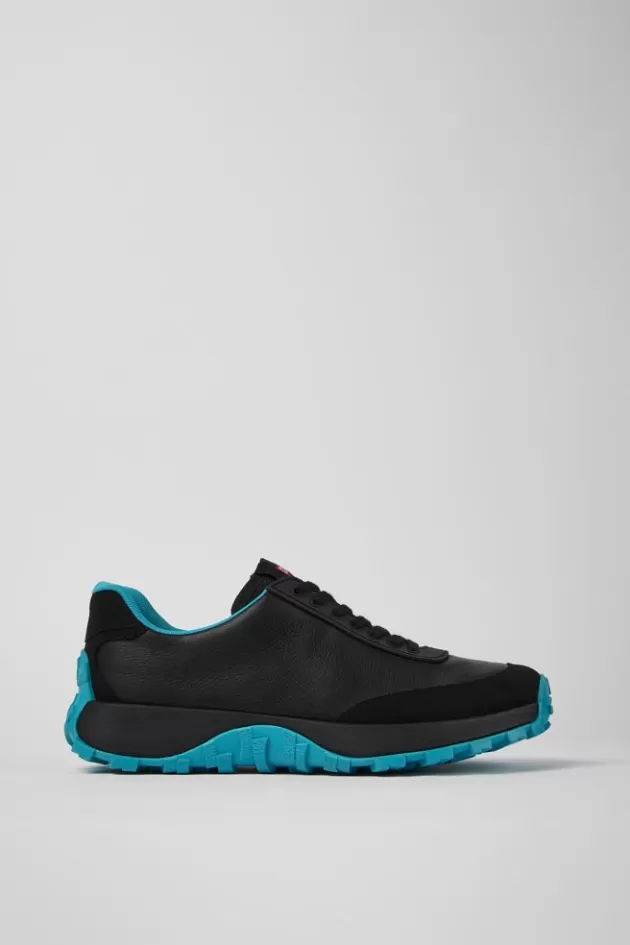 Fashion Camper Zwarte Herensneakers Van Leer En Nubuck