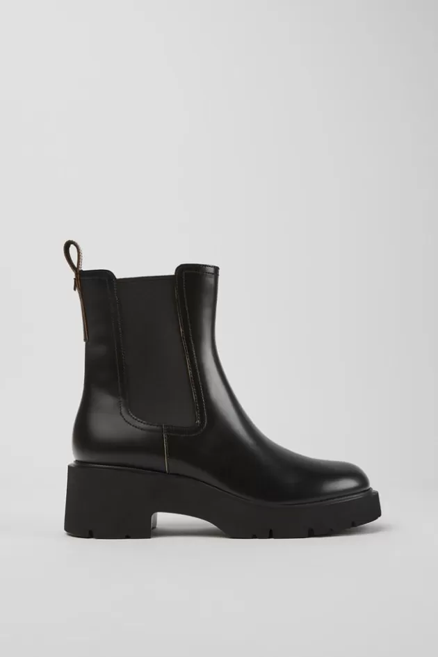 Best Sale Camper Zwarte Leren Boots Voor Dames