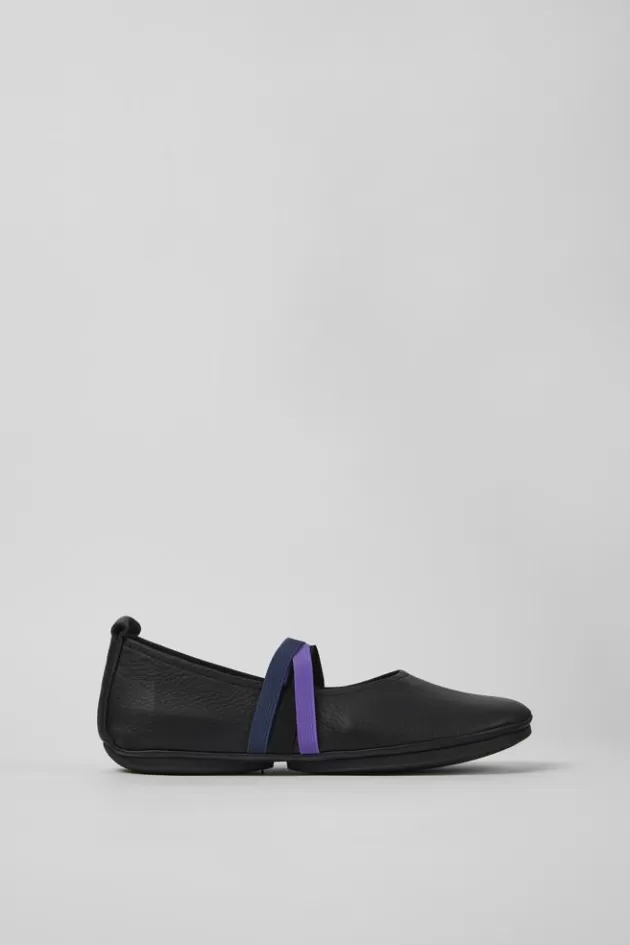 Shop Camper Zwarte Leren Damesballerina