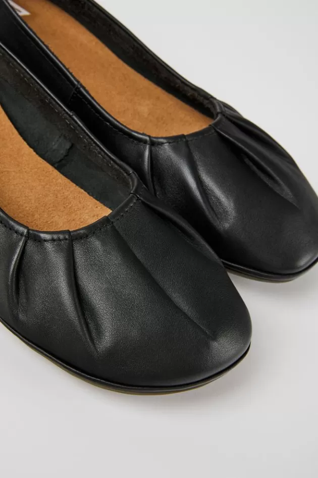 Sale Camper Zwarte Leren Damesballerina'S