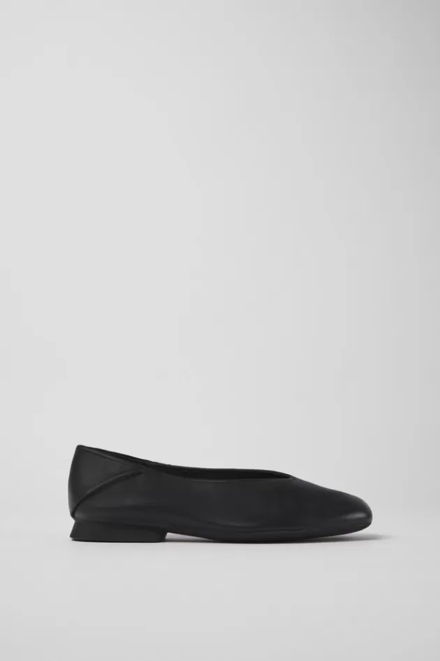 Clearance Camper Zwarte Leren Damesballerina'S