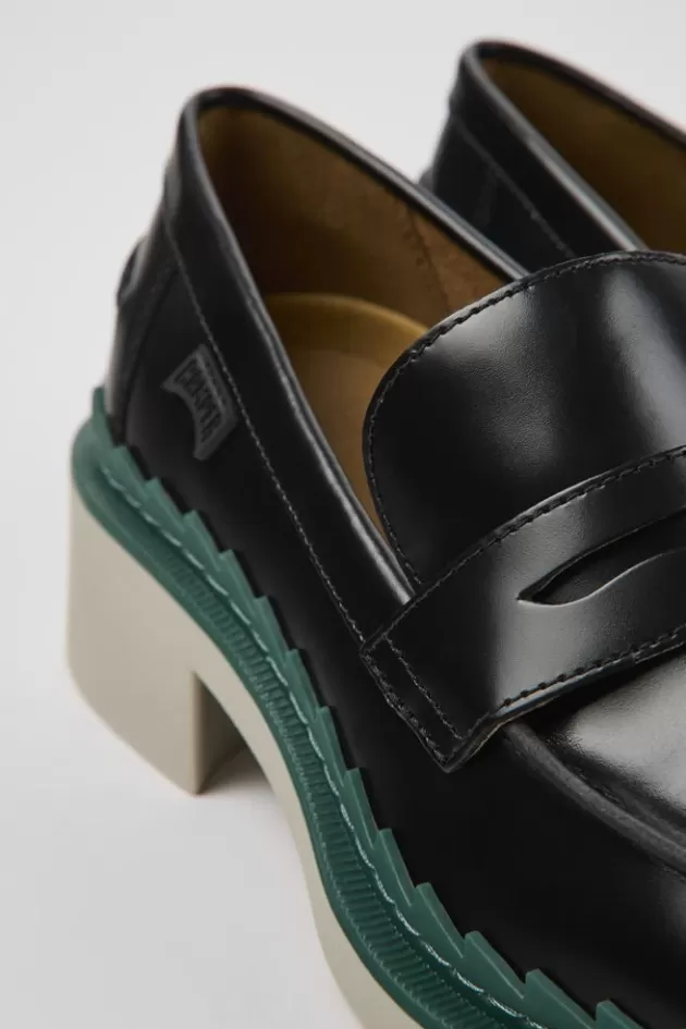 Flash Sale Camper Zwarte Leren Damesloafers