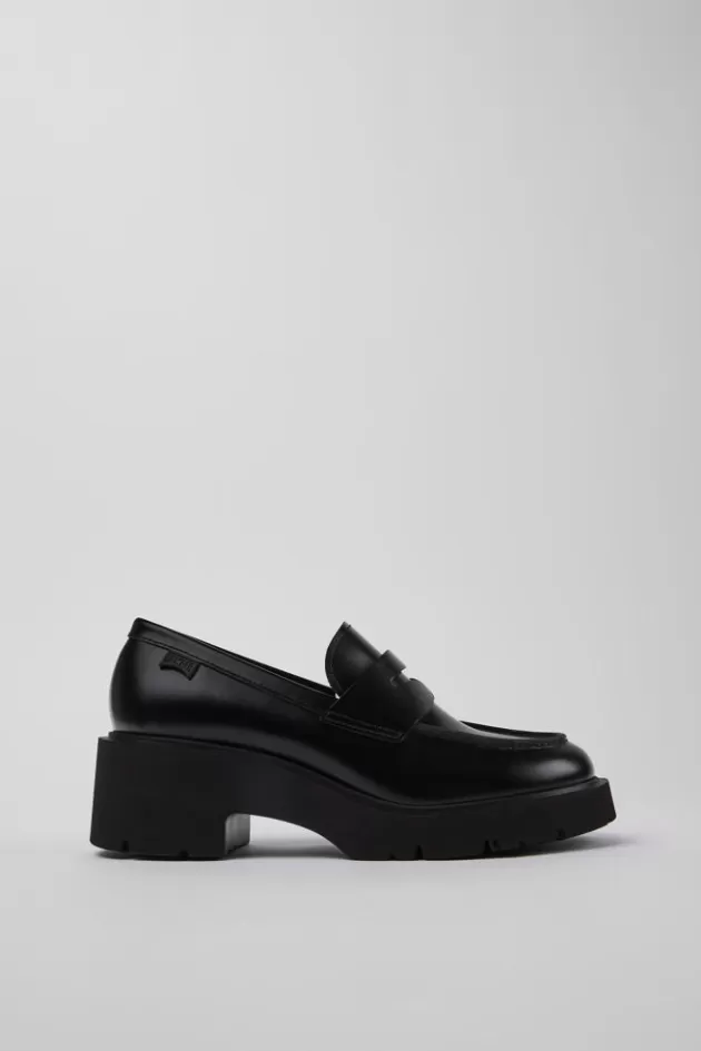 Best Sale Camper Zwarte Leren Damesloafers