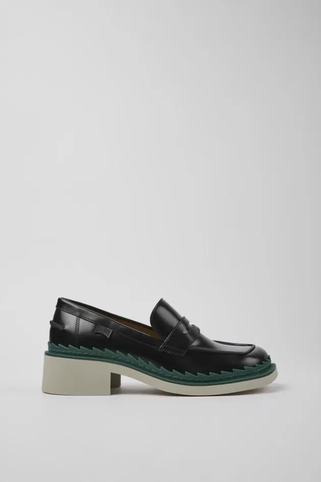 Flash Sale Camper Zwarte Leren Damesloafers