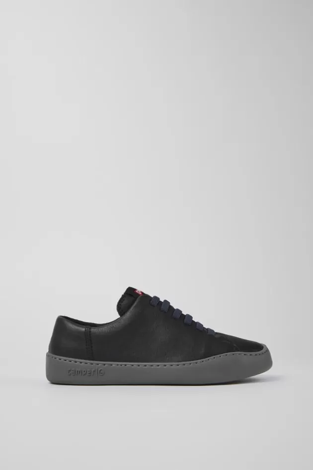 Hot Camper Zwarte Leren Damessneakers