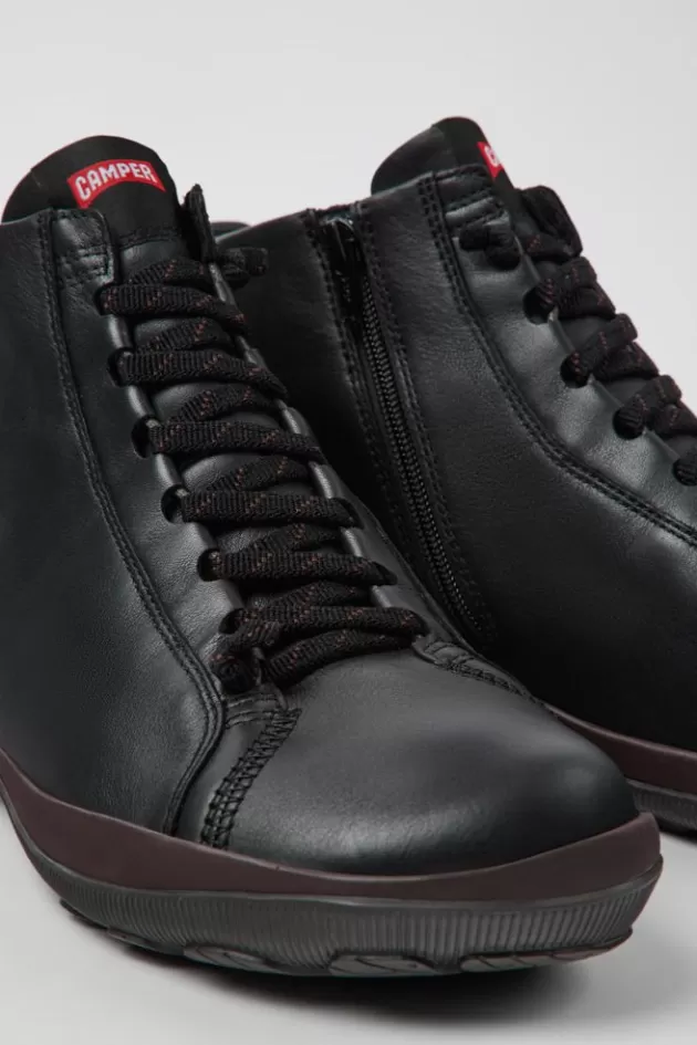 Shop Camper Zwarte Leren Enkelboots Voor Heren