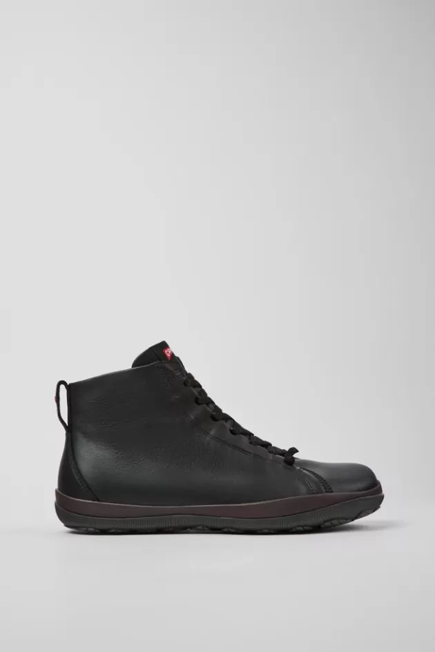 Shop Camper Zwarte Leren Enkelboots Voor Heren