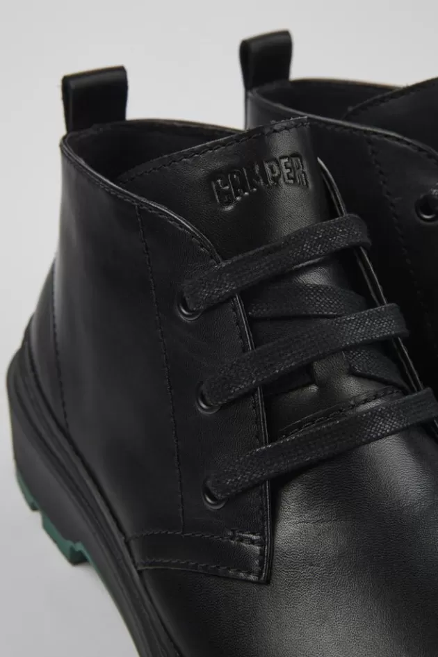 Best Camper Zwarte Leren Herenschoenen