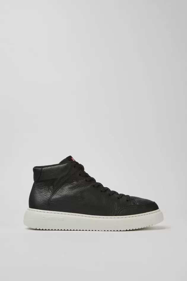 Best Sale Camper Zwarte Leren Herensneakers
