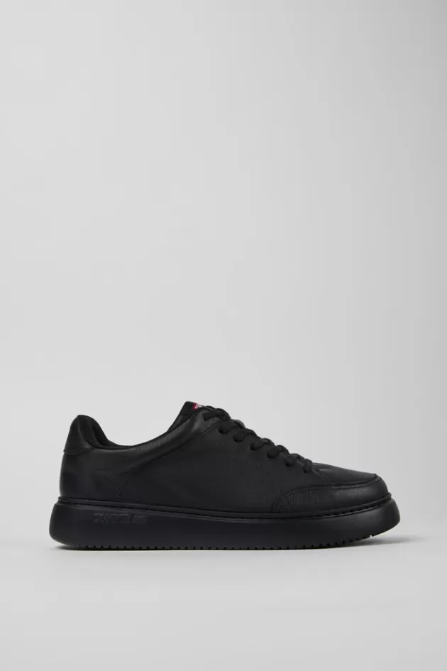 Outlet Camper Zwarte Leren Herensneakers
