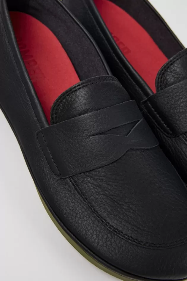 Store Camper Zwarte Leren Loafer Voor Dames