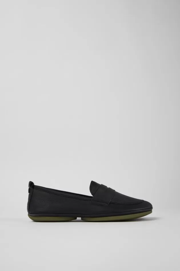 Store Camper Zwarte Leren Loafer Voor Dames