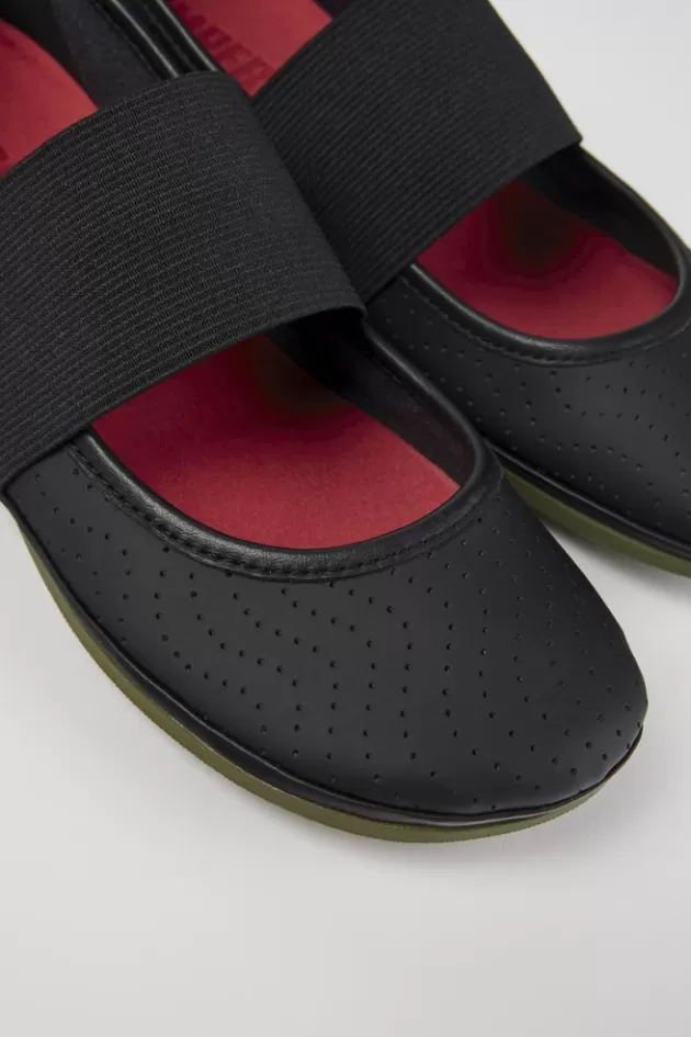 Shop Camper Zwarte Leren Mary Jane-Schoen Voor Dames