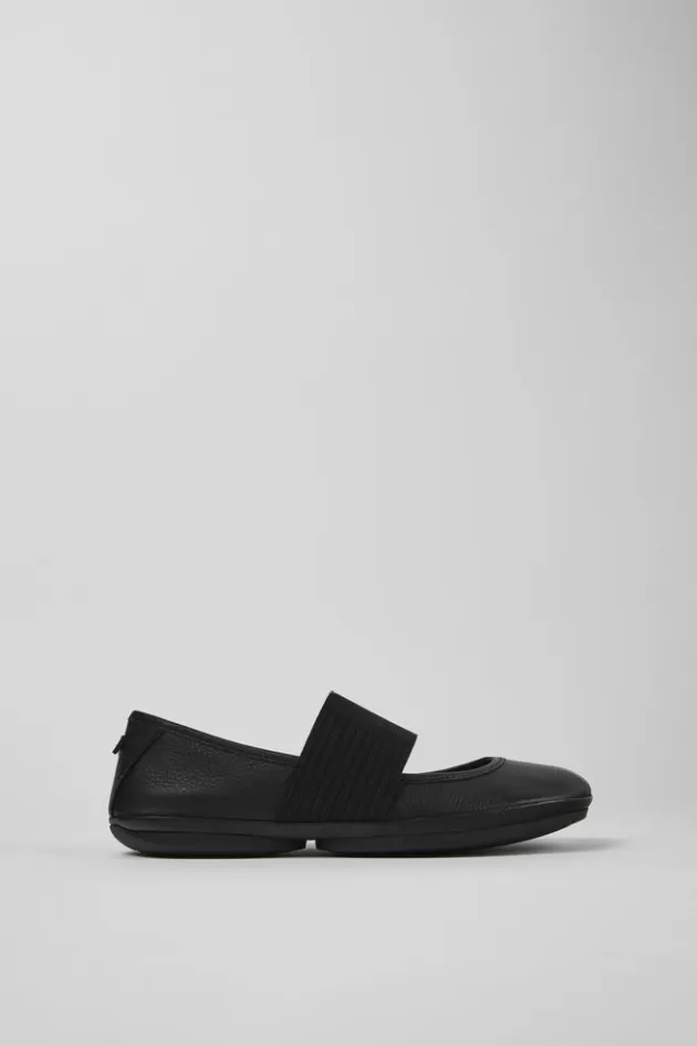 Sale Camper Zwarte Leren Mary Jane-Schoen Voor Dames